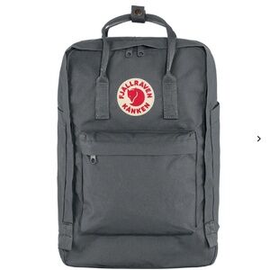 NWT Fjallraven Kanken Laptop 17" Backpack in Super Grey